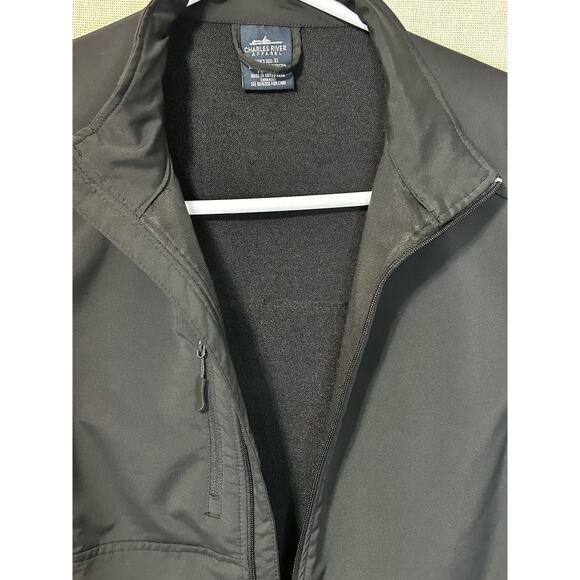 Men's Black Full Zip Charles River Apparel Pockets Jacket Size XL Black - Picture 9 of 14